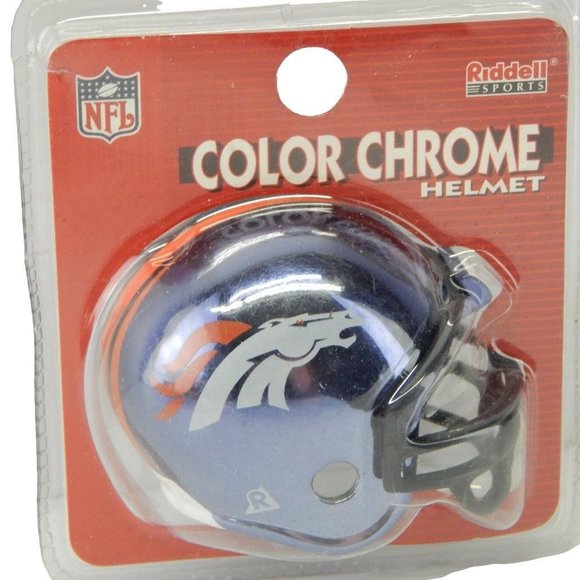 New Riddle Sports Mini Color Chrome Football Helme - Picture 11 of 16